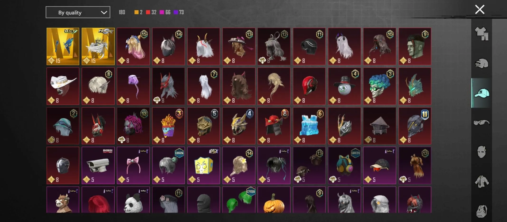 PGM262 130 Mythics, Poseidon X-Suit Lv.4, Dravion Lv.3, Anukhra, Galadria, Many Evo Guns, 1–5 Car Skins (G)